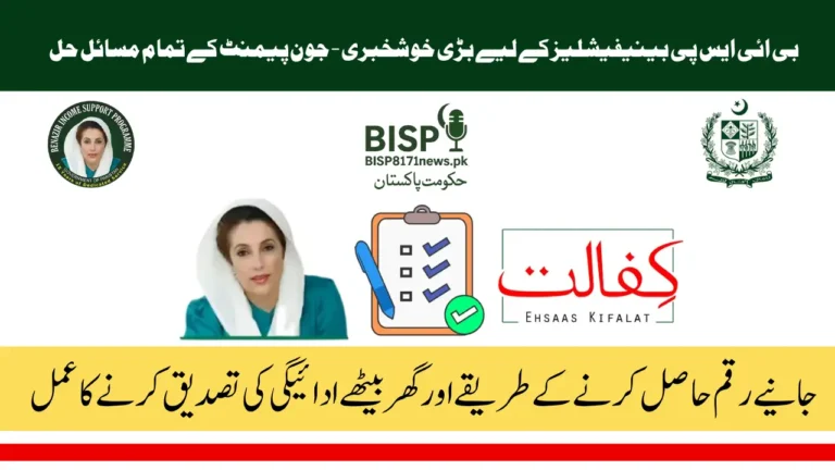 BISP 8171 Payment Verification June 2025 Must-See Update for Women Waiting for June Installment