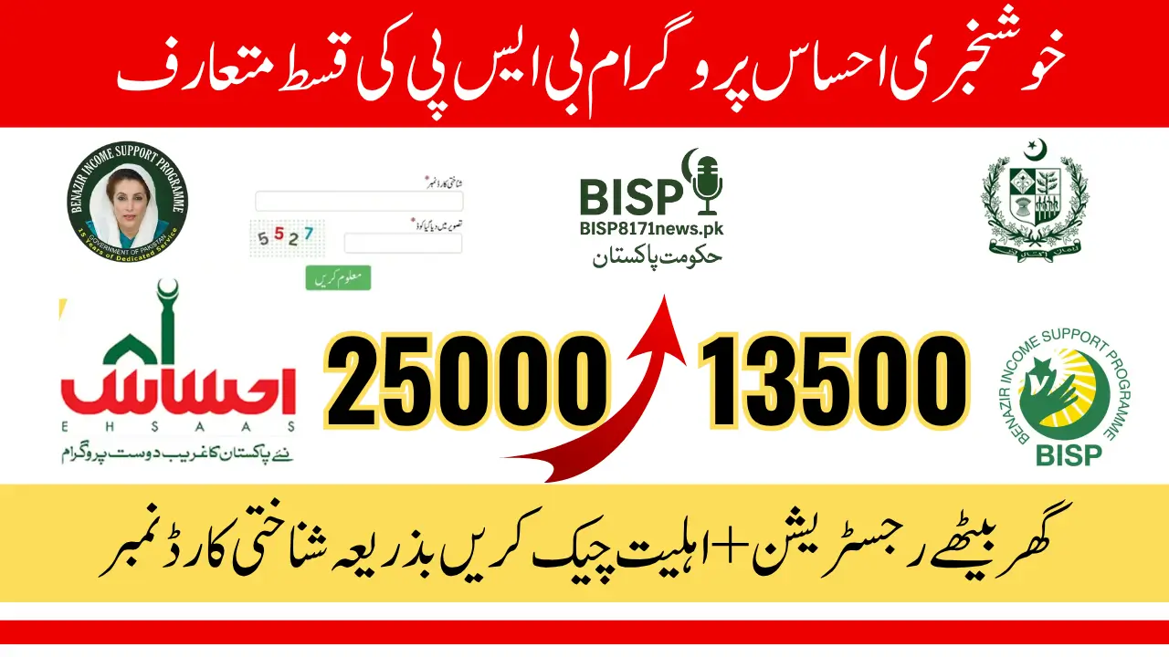 Ehsaas Program 8171 (8171 ویب پورٹل اپنے گھرانے کی اہلیت کے بارے میں جانیے)